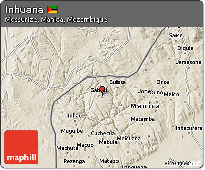 Shaded Relief 3D Map of Inhuana