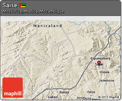 Shaded Relief 3D Map of Saise