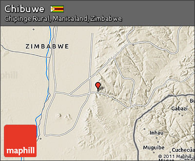 Shaded Relief 3D Map of Chibuwe