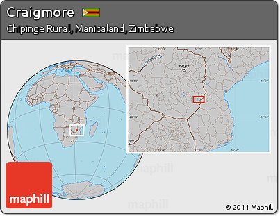 Gray Location Map of Craigmore