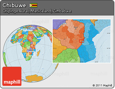 Political Location Map of Chibuwe