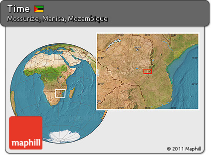 Satellite Location Map of Time