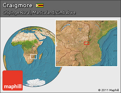 Satellite Location Map of Craigmore