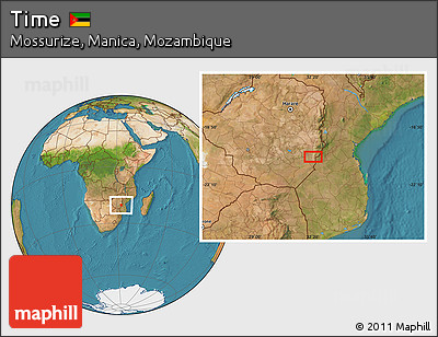 Satellite Location Map of Time