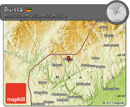 Physical Map of Buissa