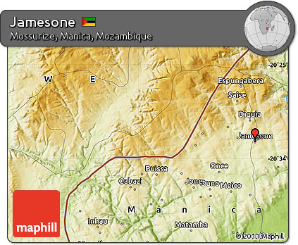 Physical Map of Jamesone