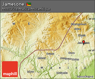 Physical Map of Jamesone