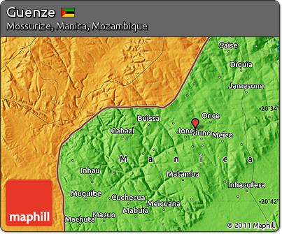 Political Map of Guenze