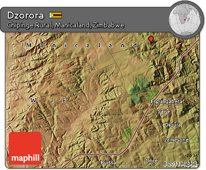 Satellite Map of Dzorora