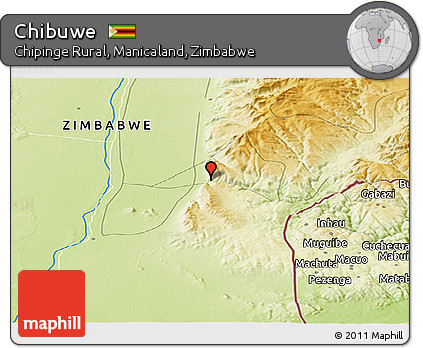 Physical Panoramic Map of Chibuwe
