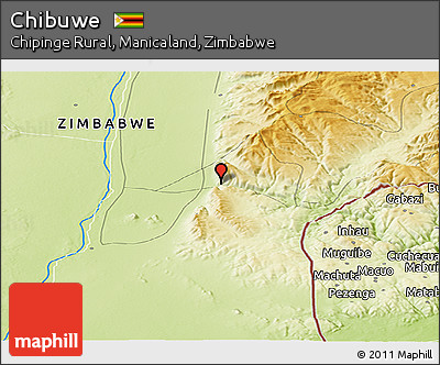 Physical Panoramic Map of Chibuwe