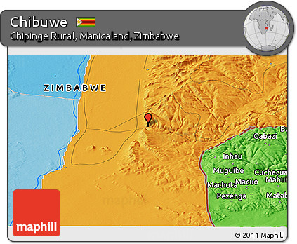Political Panoramic Map of Chibuwe