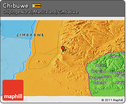 Political Panoramic Map of Chibuwe