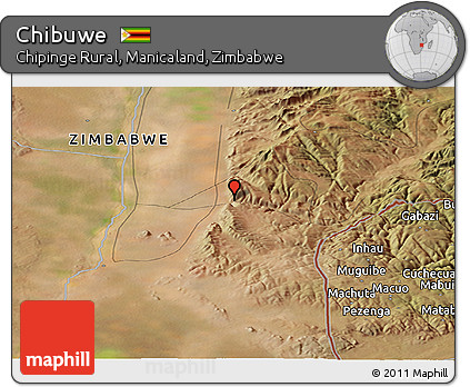 Satellite Panoramic Map of Chibuwe