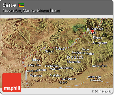 Satellite Panoramic Map of Saise