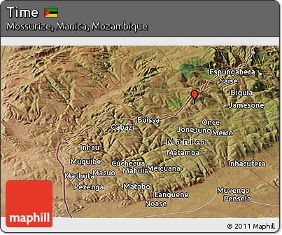 Satellite Panoramic Map of Time