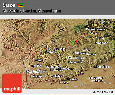 Satellite Panoramic Map of Suze