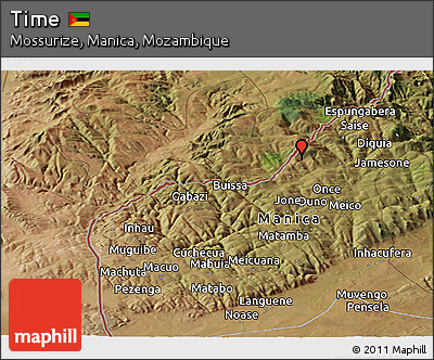 Satellite Panoramic Map of Time