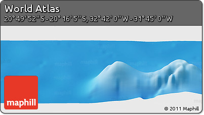 Physical Panoramic Map of the Area around 20° 32' 59" S, 32° 13' 30" W