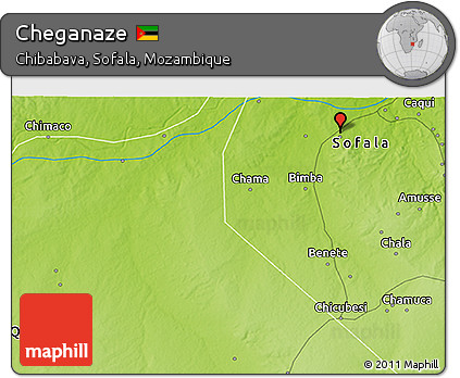 Physical 3D Map of Cheganaze