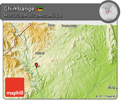 Physical 3D Map of Chimbange