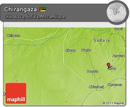 Physical 3D Map of Chirangaza