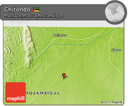 Physical 3D Map of Chitondo