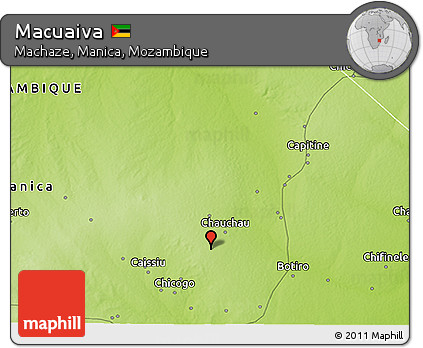 Physical 3D Map of Macuaiva