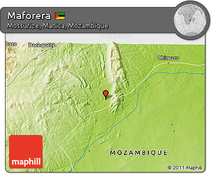 Physical 3D Map of Maforera
