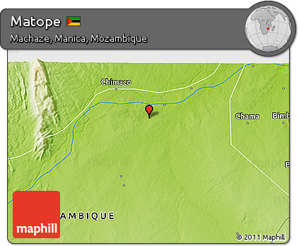 Physical 3D Map of Matope