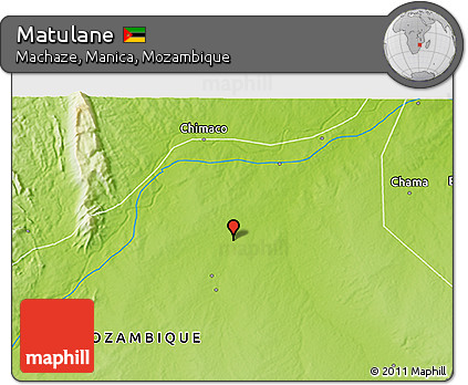Physical 3D Map of Matulane