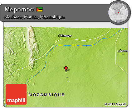 Physical 3D Map of Mepombo