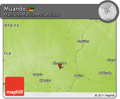 Physical 3D Map of Muando