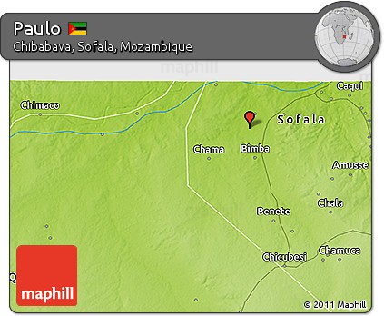 Physical 3D Map of Paulo