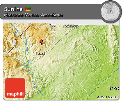 Physical 3D Map of Sunine