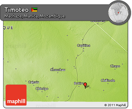 Physical 3D Map of Timoteo