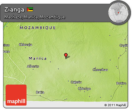 Physical 3D Map of Zianga