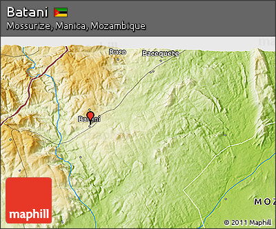 Physical 3D Map of Batani