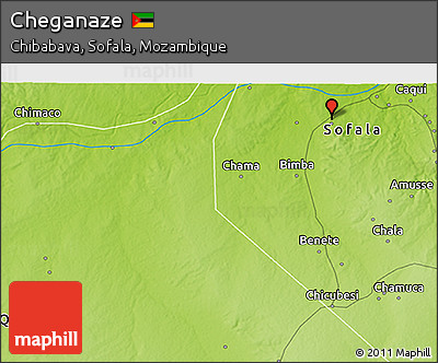 Physical 3D Map of Cheganaze