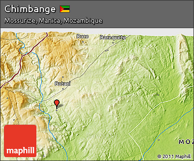 Physical 3D Map of Chimbange