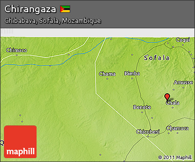 Physical 3D Map of Chirangaza