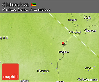 Physical 3D Map of Chitendeva