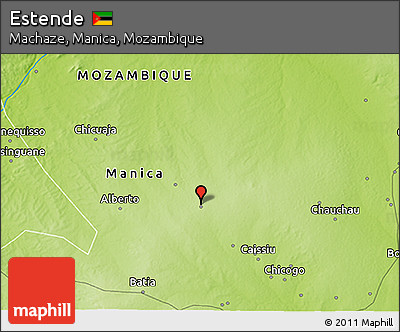 Physical 3D Map of Estende