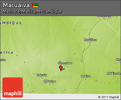 Physical 3D Map of Macuaiva