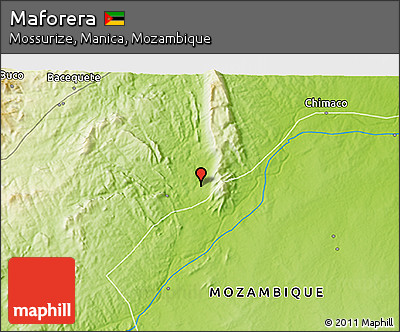 Physical 3D Map of Maforera