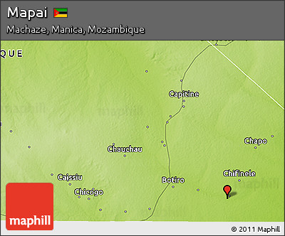 Physical 3D Map of Mapai