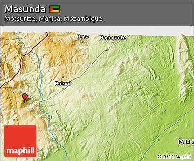 Physical 3D Map of Masunda