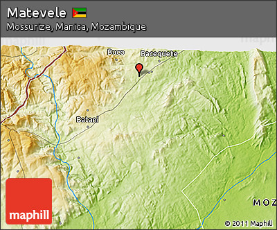 Physical 3D Map of Matevele