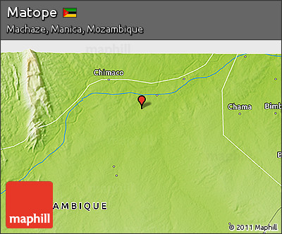 Physical 3D Map of Matope