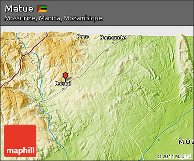 Physical 3D Map of Matue